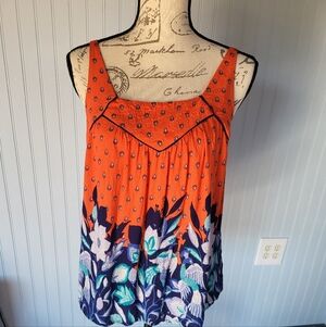 Maeve Anthropologie Boho Print Sleeveless Tank Small